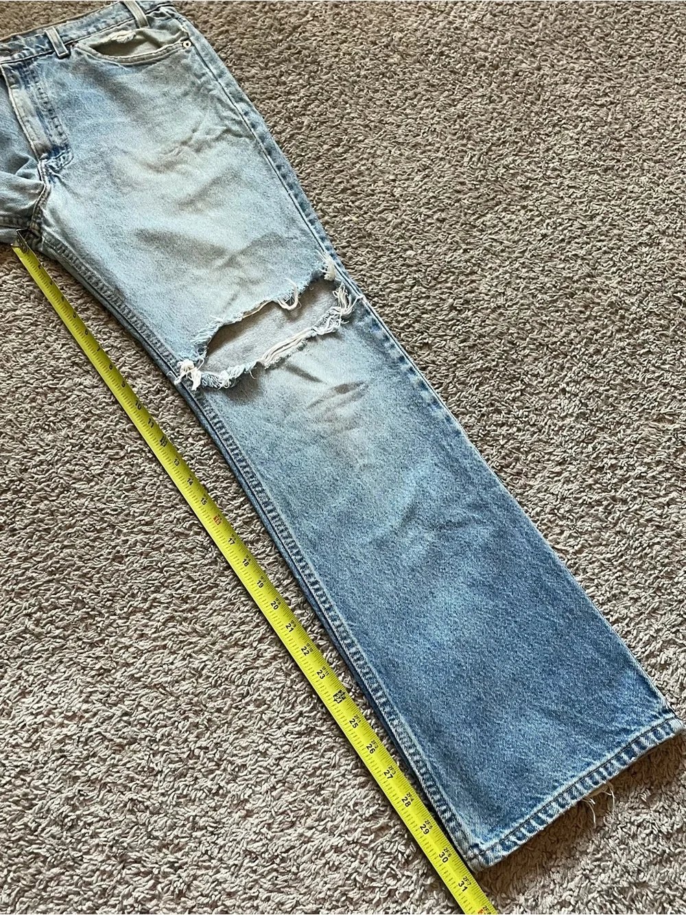 Vtg Levis 517 Orange Tab Jeans Size 35x32 (Actual 34x31) Faded Distressed USA